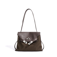 ODM&OEM 2026 Fournisseur en gros d'usine Sac à main d'épaule pour femme en cuir véritable mat haut de gamme, polyvalent et tendance