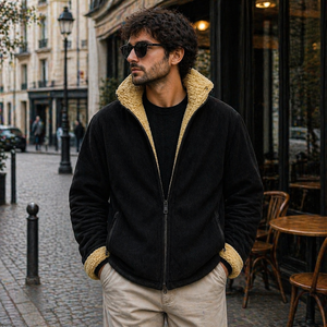 Men Casual Full Zip Outerwear Jacket Breathable Lightweight Fashion <b>Coat</b> for Winter Daily Wear Travel and Streetwear Style - Product Image 2