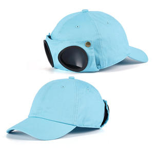 Sombreros coloridos con logotipo personalizado, ropa deportiva para exteriores, transpirable, barata, de béisbol, con gafas - Product Image 5