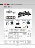 Palan hydraulique professionnel de levage, cadre de levage, KRM201