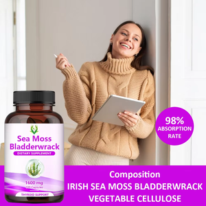 OEM ODM Natural Sea Moss with Bladderwrack Support Overall Body Healthy Thyroid Support and Boost Energy Levels - Product Image 3