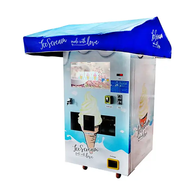 Цена по прейскуранту завода мягкого мороженого и замороженного йогурта торговый автомат китайский с роботизированной 3 вкусов HM736S 2 + 1 смешанный 260kgs