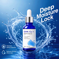 Serum Wajah GHK-Cu Blue Copper Peptide SNAP-8 Multi-Peptide Melembapkan Menghidrasi Mengencangkan Anti-Penuaan Perawatan Wajah OEM