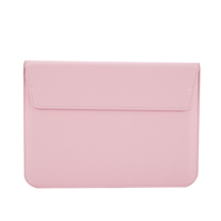 Housse pour ordinateur portable multifonctionnelle portable en cuir PU de 15,6 pouces, style enveloppe pliable, sac pour tablette iPad, housse pour Macbook