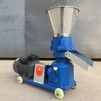 Nouvelle machine à granulés d'aliments pour animaux et bétail en acier inoxydable, petite ferme, capacité de 150-200 kg/h, moteur électrique
