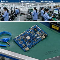 Services de fabrication de prototypes de circuits imprimés (PCB)/assemblages de circuits imprimés (PCBA) sur mesure - Matériaux Rogers, finition de surface ENIG, blindage RF/EMI, ODM/OEM