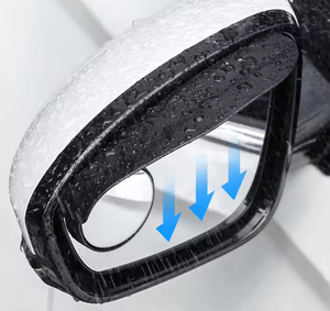 Plastique ABS/PVC petit luxe à clipser général voiture rétroviseur pluie sourcil auxiliaire miroir Auto pièces 2 pièces/ensemble voiture aveugle - Product Image 5