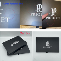 Emballage de Boîte Rigide en Papier Personnalisé, Boîtes d'Emballage de Cheveux avec Logo Personnalisé, Coffret Cadeau Magnétique Personnalisé Noir Sur Mesure