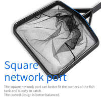Vente en gros de filet à poissons carré pour aquarium de 62 cm, filet de pêche à long manche en ABS de 20 cm, autres produits de pêche, filet de pêche Diddle-net