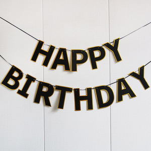 Youlun Feliz <span class=keywords><strong>cumpleaños</strong></span> 100 días 7in letras Macaron colores negro reutilizable decoración <span class=keywords><strong>de</strong></span> <span class=keywords><strong>pared</strong></span> decoración <span class=keywords><strong>de</strong></span> fiesta Banner para mujer hombres niñas - Product Image 4