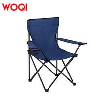 Chaise de jardin pliante WOQI en métal haute densité et tissu Oxford avec accoudoirs - Design moderne pour parc et plage