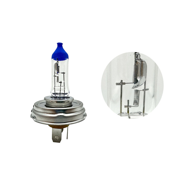H4 12V 100/90W P43T Halogen Bulb, High Quality Car Headlight Lamp, Stainless Base, Clear Quartz Glass