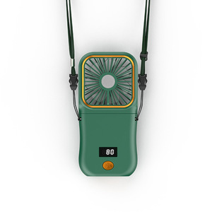 Portable Mini Fan With Usb Power Foldable Neck Fan For Outdoor Use F3 Green - Product Image 3