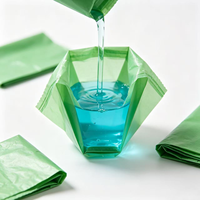 Sacs à déjections pour animaux de compagnie biodégradables en HDPE pour chiens et chats, sacs à déchets jetables écologiques avec fermeture à nouer et surface mate