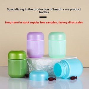 Flacon cylindrique en PET de 80 <span class=keywords><strong>ml</strong></span> pour médicaments liquides, gouttes oculaires, comprimés, bonbons, échantillons – Contenant vide - Product Image 2