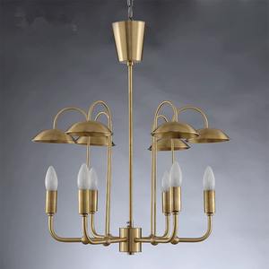 Lustres américains artistiques personnalisés en laiton poli moderne suspendu machiniste verre tambour <span class=keywords><strong>Chrome</strong></span> cuisine île suspension - Product Image 5