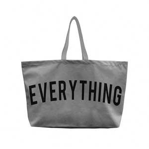 Sacs fourre-tout en toile de coton écologiques personnalisés avec logo imprimé, fermeture éclair, réutilisables pour cadeaux et usage quotidien – Vente en gros - Product Image 3