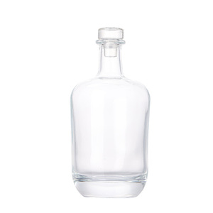 Compre Botellas de Vidrio Transparentes Redondas Vacías de 200 ml, 375 ml, 500 ml, Transparentes, Blancas, para Licores, Vino, Bebidas, Jugos, con Corcho - Product Image 6