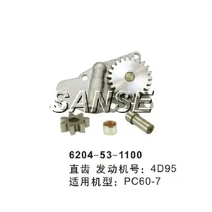 Haute pression 6204-53-1100 Utilisé sur les excavatrices 4D95 pompe à huile PC60-7 transfert pompe à huile à engrenages système