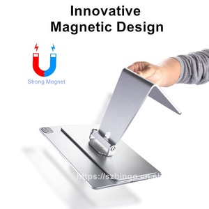 Chất Lượng Cao Nhôm Có Thể Điều Chỉnh Bàn 360 Xoay Nam Châm Máy Tính Bảng Đứng 12.9 Pro Đứng Phụ Kiện Từ Tính Chủ Cho <span class=keywords><strong>Ipad</strong></span> - Product Image 2