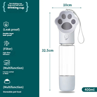 Bouteille d'eau pour chien 2 en 1 avec récipient pour nourriture, bouteille d'eau portable pour animaux de compagnie, bebedero para perros, accessoires pour animaux de compagnie