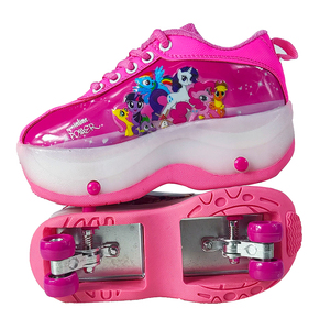 Chaussures de patinage à roulettes professionnelles pour enfants, Runaway clignotant, 4 roues - Product Image 6