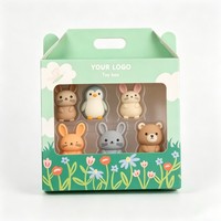 Boîte de rangement en carton pour jouets en gros avec fenêtre, boîte cadeau de haute qualité pour poupées avec poignée, plateaux et boîtes blister parfaitement intégrés