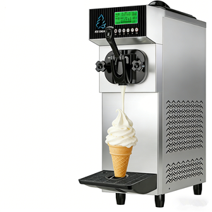 Máquina de Helado Suave y Yogur de Alta Productividad Comercial, 16L/H, Sabor Único, Pequeña, Totalmente Automática, para Hotel, Panadería, Cine - Product Image 1