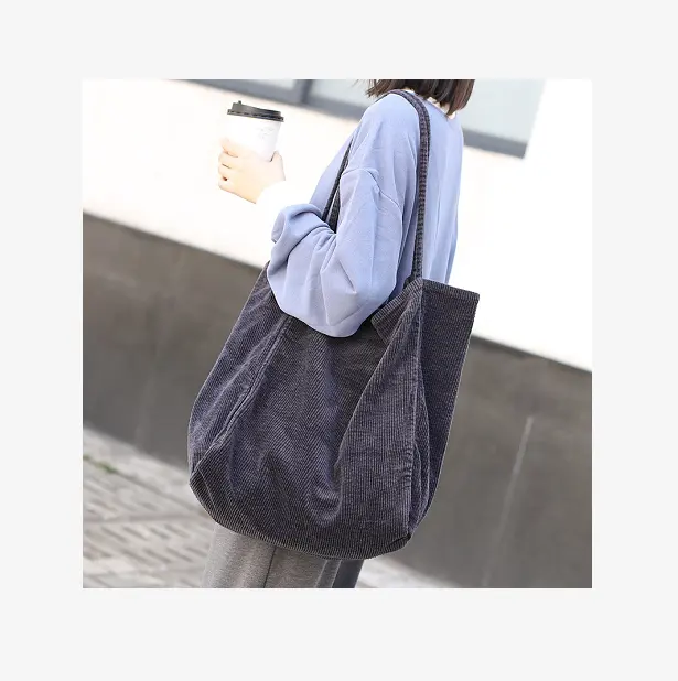 बड़े-क्षमता महिलाओं के हैंडबैग एकल कंधे बैग कोरियाई छुट्टी बैग हैंडबैग बहुरंगी बाती शॉपिंग बैग