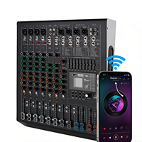 Console de mixage audio professionnelle 8 canaux avec 99 effets DSP, contrôleur DJ / cartes son, système de mixage DJ