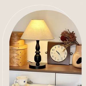 Lampe de chevet de style vintage français Wabi-Sabi, lampe décorative de style rétro américain pour salle d'étude, ambiance haut de gamme pour chambre à coucher, hôtel, AC - Product Image 5