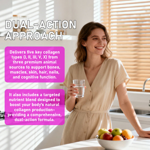 Approvisionnement direct usine : Poudre de collagène bovin hydrolysé 4000 mg, non-OGM, sans arôme, pour la santé des cheveux, de la peau et des ongles – Supplément multi-collagène - Product Image 3