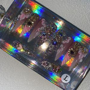 Oferta Especial: 10 Uñas Postizas Acrílicas Reutilizables con Diseño <span class=keywords><strong>de</strong></span> Pato, Hechas a Mano, <span class=keywords><strong>para</strong></span> Niños, Modelo Cuadrado con Patrón Artificial - Product Image 3