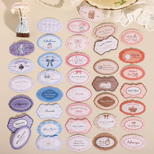 20 autocollants par boîte, série Alice's Sweet Dreams, autocollants faits à <span class=keywords><strong>la</strong></span> main sur le thème des <span class=keywords><strong>contes</strong></span> <span class=keywords><strong>de</strong></span> fées - Product Image 2