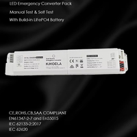 Controlador LED de Emergencia de Alta Seguridad 2W 3W con Autoprueba de 180 Minutos y Batería LiFePO4 Integrada para Luminarias Lineales