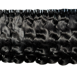 ผมต่อแบบ Bodywave คุณภาพสูง 100% ไม่ผ่านการแปรรูป เกรดเวอร์จิ้น คิวติเคิลเรียงเส้น  นำเข้าจากอินเดีย ขายส่งราคาส่งออก - Product Image 1