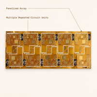 FPC/PCB flexible personnalisé avec un aspect de panneau en cuivre doré pour la conception client OEM/ODM