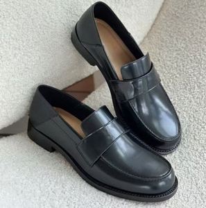 Customized <b>Ladies</b> <b>Loafers</b>. Leather Finish Polished Leather Cover. British Style Casual, Versatile Leather Shoes for Daily Wear - Product Image 1