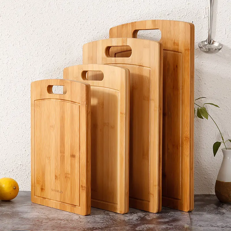 Kitchen Cutting Board for Meat and Chopping Vegetables Eco-Friendly Wood Bamboo Cutting Board
