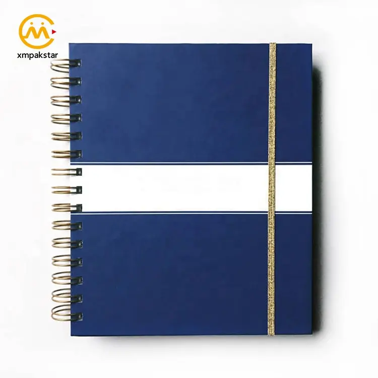 Beautiful 2024 golden hot stamping kalender organizer Buku Jurnal buku diary perencana notebook