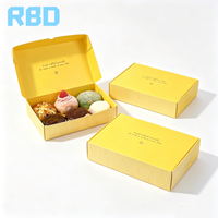 Emballage cadeau de biscuits de luxe personnalisé de couleur menthe, boîte à biscuits en papier recyclé, boîte à biscuits en papier de qualité alimentaire