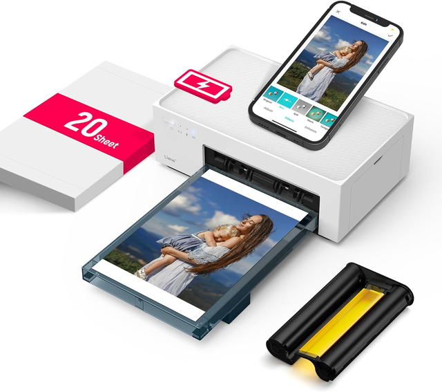Liene Printer Home Small Cell Phone Connection WiFi Portable Photo Printer