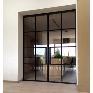 Système de portes coulissantes encastrées NUOXIN Impact pour balcon et patio, portes coulissantes <span class=keywords><strong>en</strong></span> aluminium et <span class=keywords><strong>verre</strong></span>, portes coulissantes modernes personnalisées pour mur - Product Image 1