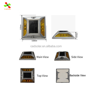 Лучшие продажи светодиодные дорожные шпильки/солнечные «кошачий глаз», новые подъездные шипы, солнечные светодиодные вспышки, дорожные шпильки - Product Image 2