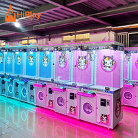 Distributeur automatique commercial rose Kawaii à griffes, jeu d'arcade à monnayeur pour peluches mignonnes et bonbons surprise pour centre commercial