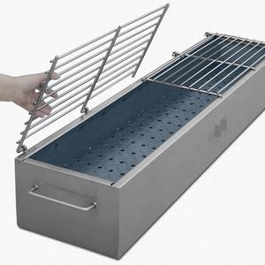 2021 גריל נייד תנור חיצוני גדול מתקפל קמפינג פחם ביתי פחמן תנור עיבוד מותאם אישית נירוסטה גריל - Product Image 5