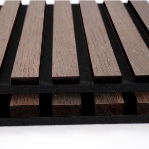 Pannello Acustico in Legno Stile Moderno Aku, MDF con Schiuma in Poliestere, Impiallacciatura in PET, Insonorizzante per Hotel, Sale Riunioni per Bambini, Design <span class=keywords><strong>3D</strong></span> - Product Image 2