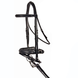Bridon d'équitation de haute qualité, durable, en cuir véritable, personnalisable (logo, couleur, design et tailles) - Product Image 1