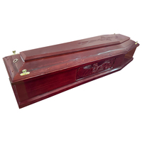 Ataúd Funerario de Madera Biodegradable Ecológico de Alta Calidad, Estilo Tradicional Europeo para Adultos, Capacidad de 200/220 Pulgadas Cúbicas