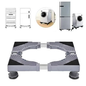 Base de soporte para lavadora, estante elevador para refrigerador <span class=keywords><strong>con</strong></span> ventosa, soporte antichoque, estante de almacenamiento, conjunto de soporte. - Product Image 1